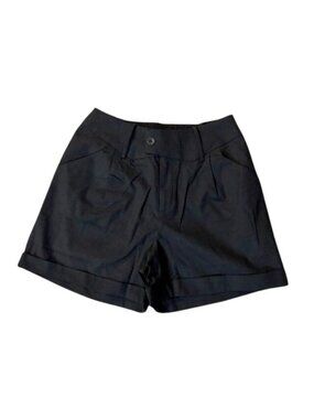 Belle Poque High Waist Shorts Womens M NWT Black Retro Pin Up Rockabilly